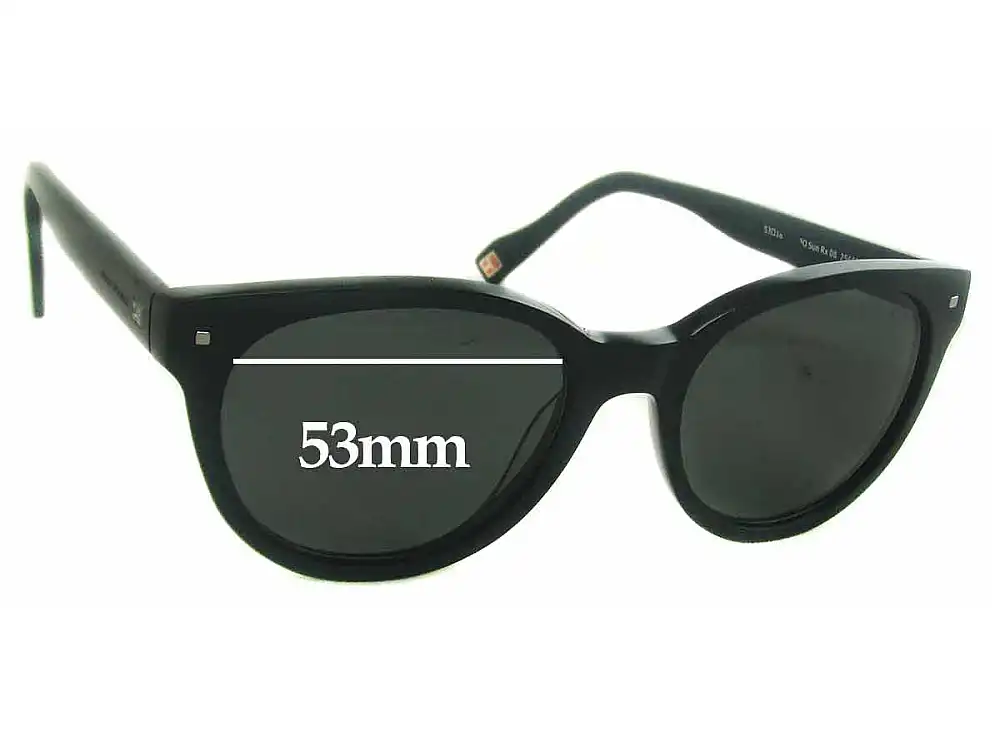 Sunglass Fix Replacement Lenses for Hugo Boss BO Sun Rx 08 - 53mm Wide Sunglass Fix Replacement Lenses for Hugo Boss BO Sun Rx 08 - 53mm Wide
