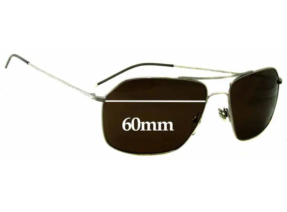 Sunglass Fix Replacement Lenses for John Varvatos Varvatos V746 - 60mm Wide Sunglass Fix Replacement Lenses for John Varvatos Varvatos V746 - 60mm Wide