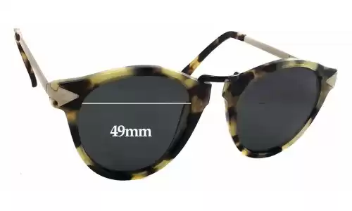 Sunglass Fix Replacement Lenses for Karen Walker Helter Skelter - 49mm Wide Sunglass Fix Replacement Lenses for Karen Walker Helter Skelter - 49mm Wide
