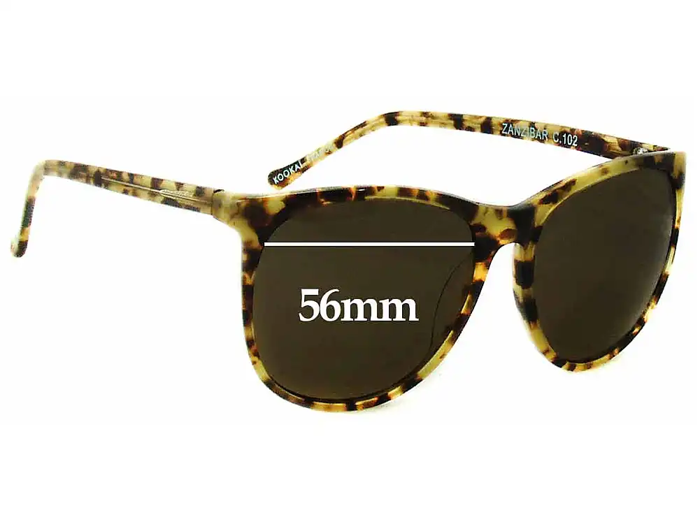 Sunglass Fix Replacement Lenses for Kookai Zanzibar - 56mm Wide Sunglass Fix Replacement Lenses for Kookai Zanzibar - 56mm Wide
