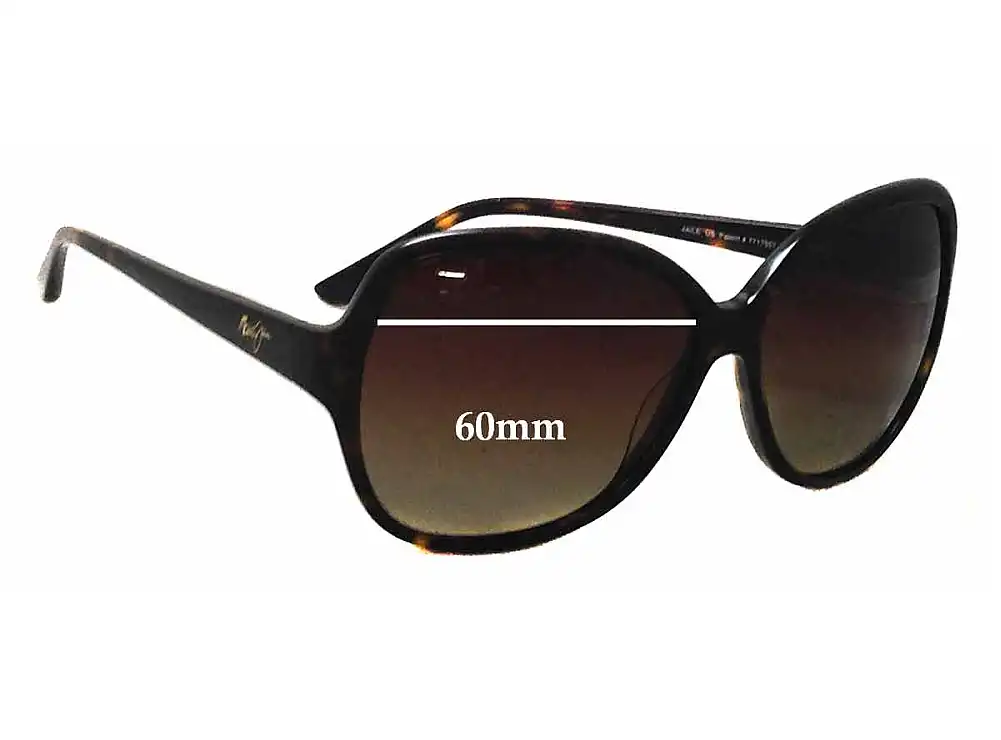 Sunglass Fix Replacement Lenses for Maui Jim MJ294 Maile - 60mm Wide Sunglass Fix Replacement Lenses for Maui Jim MJ294 Maile - 60mm Wide