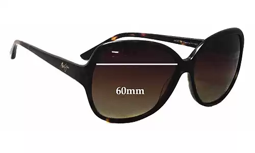 Sunglass Fix Replacement Lenses for Maui Jim MJ294 Maile - 60mm Wide Sunglass Fix Replacement Lenses for Maui Jim MJ294 Maile - 60mm Wide