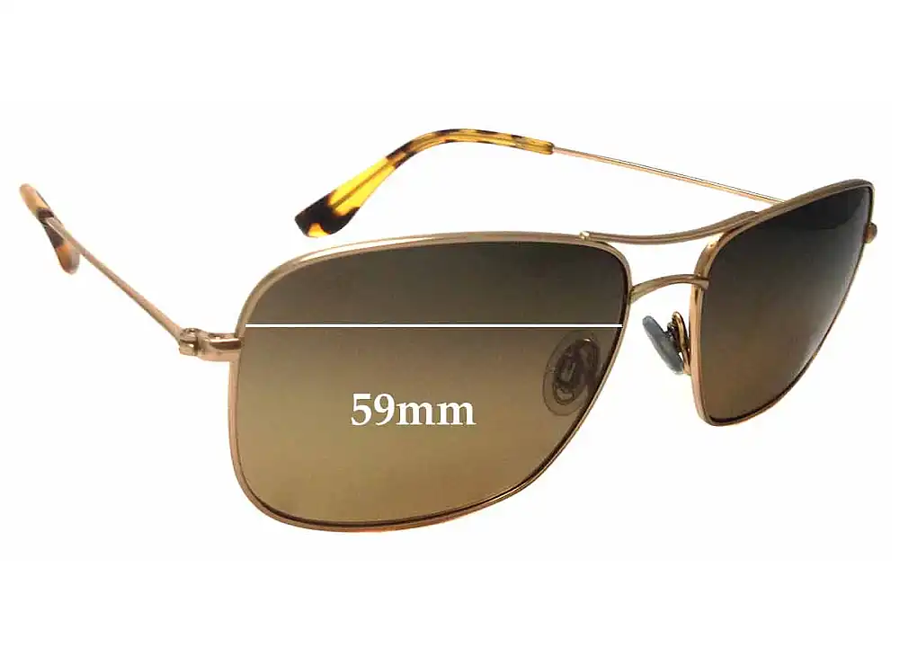 Sunglass Fix Replacement Lenses for Maui Jim MJ246 Wiki Wiki - 59mm Wide Sunglass Fix Replacement Lenses for Maui Jim MJ246 Wiki Wiki - 59mm Wide