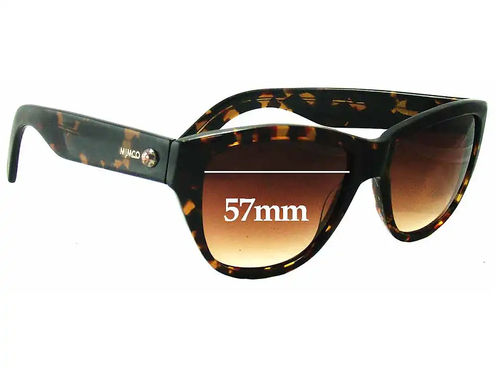 Sunglass Fix Replacement Lenses for Mimco Unknown Model - 57mm Wide Sunglass Fix Replacement Lenses for Mimco Unknown Model - 57mm Wide