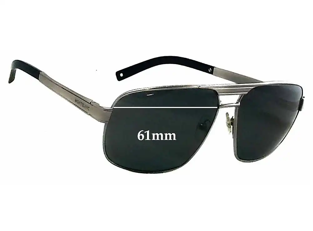 Sunglass Fix Replacement Lenses for Montblanc MB 322S - 61mm Wide Sunglass Fix Replacement Lenses for Montblanc MB 322S - 61mm Wide