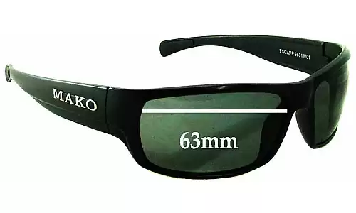 Sunglass Fix Replacement Lenses for Mako Escape 9581 - 63mm Wide Sunglass Fix Replacement Lenses for Mako Escape 9581 - 63mm Wide