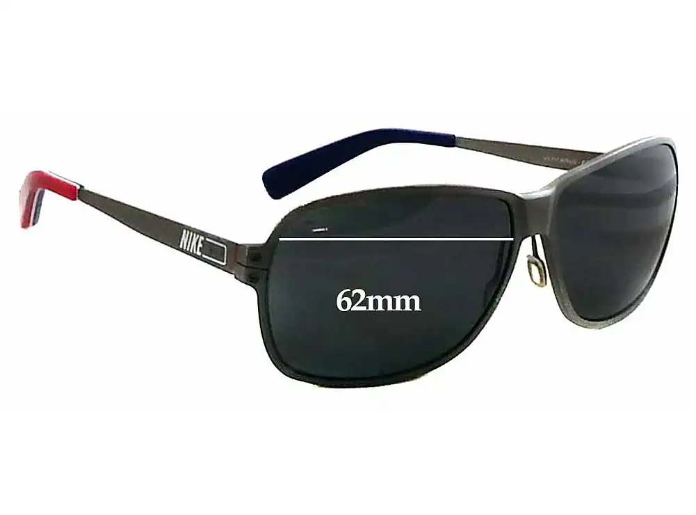 Sunglass Fix Replacement Lenses for Nike EV0626 Vintage 78 - 62mm Wide Sunglass Fix Replacement Lenses for Nike EV0626 Vintage 78 - 62mm Wide