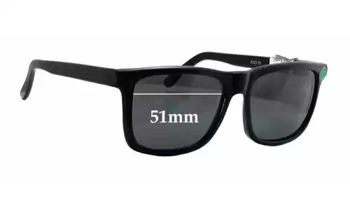 Sunglass Fix Replacement Lenses for Paul Taylor Rad - 51mm Wide Paul Taylor Rad Replacement Lenses 51mm wide