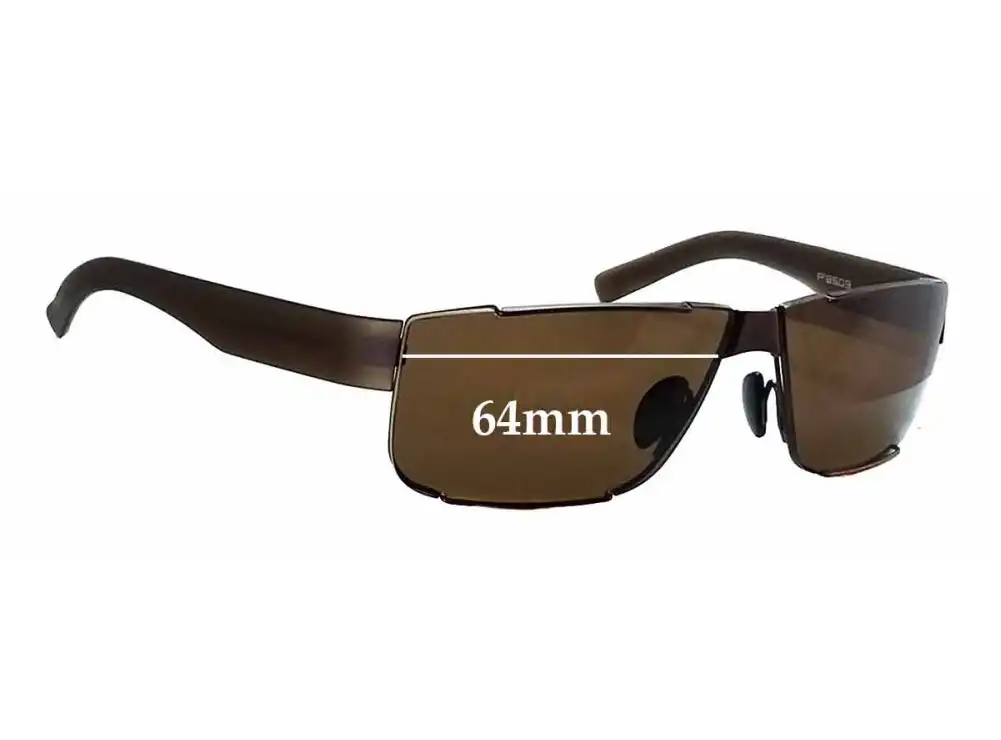 Sunglass Fix Replacement Lenses for Porsche P 8509 - 64mm Wide Sunglass Fix Replacement Lenses for Porsche P 8509 - 64mm Wide
