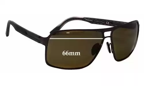 Sunglass Fix Replacement Lenses for Porsche P 8562 - 66mm Wide Sunglass Fix Replacement Lenses for Porsche P 8562 - 66mm Wide