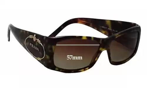Sunglass Fix Replacement Lenses for Prada SPR10H - 57mm Wide Prada SPR10H Replacement Lenses 57mm wide