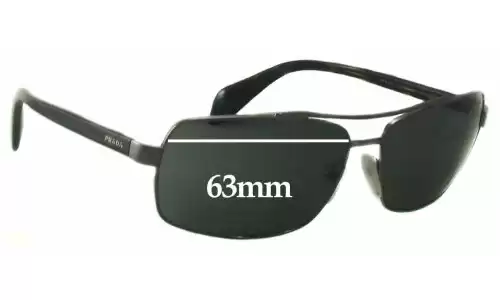 Sunglass Fix Replacement Lenses for Prada SPR55Q - 63mm Wide Sunglass Fix Replacement Lenses for Prada SPR55Q - 63mm Wide