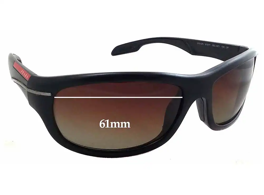 Sunglass Fix Replacement Lenses for Prada SPS02N - 61mm Wide Sunglass Fix Replacement Lenses for Prada SPS02N - 61mm Wide