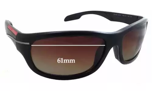 Sunglass Fix Replacement Lenses for Prada SPS02N - 61mm Wide Sunglass Fix Replacement Lenses for Prada SPS02N - 61mm Wide