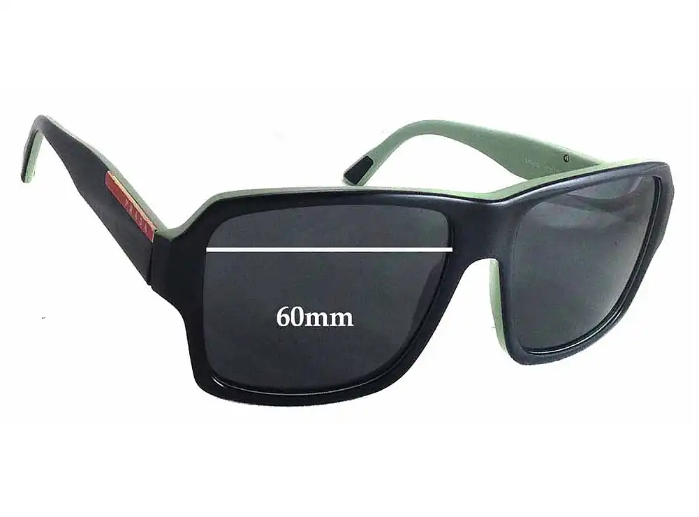 Sunglass Fix Replacement Lenses for Prada SPS05L & PS05LS - 60mm Wide Sunglass Fix Replacement Lenses for Prada SPS05L & PS05LS - 60mm Wide