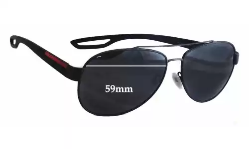 Sunglass Fix Replacement Lenses for Prada SPS55Q - 59mm Wide Prada SPS55Q Replacement Lenses 59mm wide