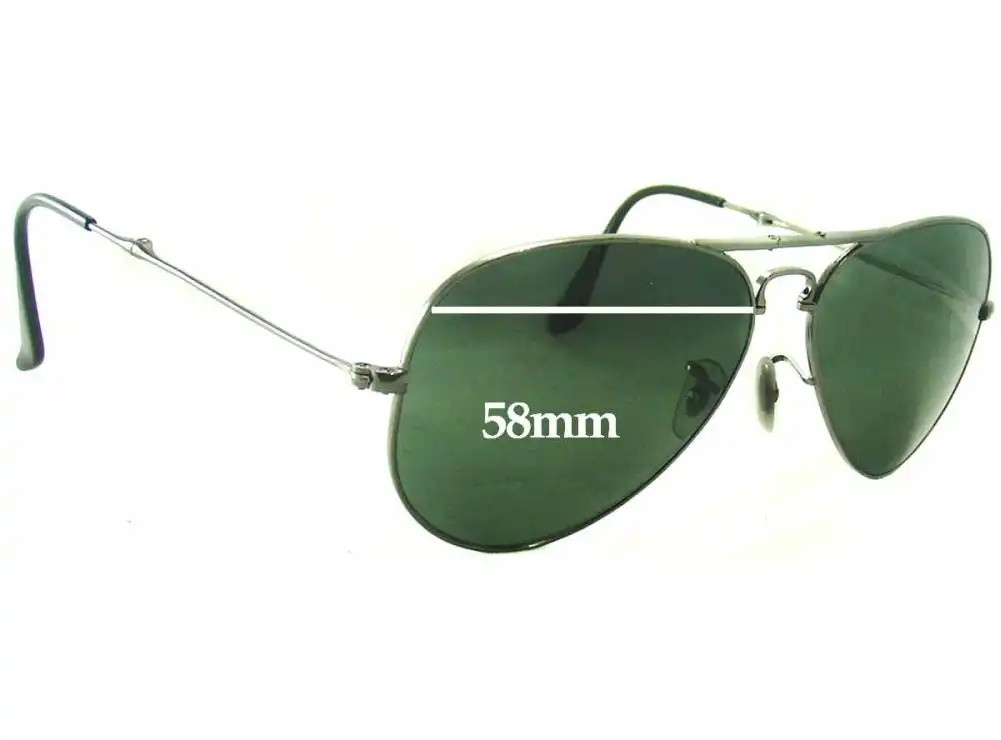 Sunglass Fix Replacement Lenses for Ray-Ban RB3479 Aviator - 58mm Wide Sunglass Fix Replacement Lenses for Ray-Ban RB3479 Aviator - 58mm Wide