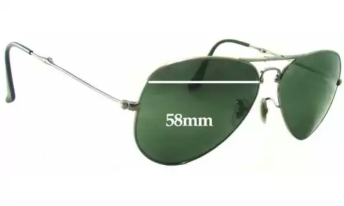 Sunglass Fix Replacement Lenses for Ray-Ban RB3479 Aviator - 58mm Wide Ray-Ban RB3479 Aviator Replacement Lenses 58mm wide