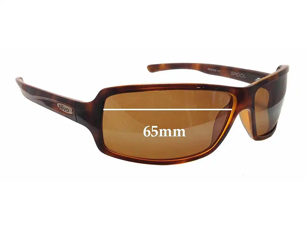 Sunglass Fix Replacement Lenses for Revo RE4048 Spool - 65mm Wide Sunglass Fix Replacement Lenses for Revo RE4048 Spool - 65mm Wide