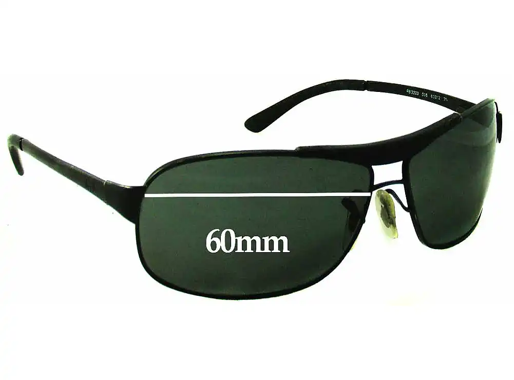 Sunglass Fix Replacement Lenses for Ray-Ban RB3323 - 60mm Wide Sunglass Fix Replacement Lenses for Ray-Ban RB3323 - 60mm Wide