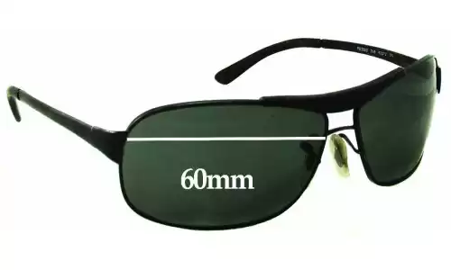 Sunglass Fix Replacement Lenses for Ray-Ban RB3323 - 60mm Wide Ray-Ban RB3323 Replacement Lenses 60mm wide