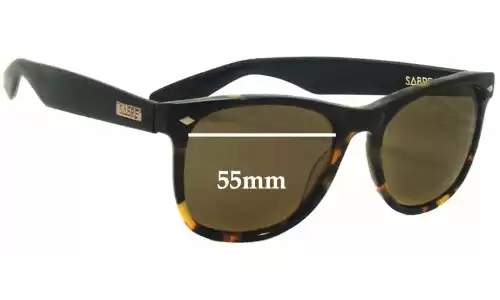 Sunglass Fix Replacement Lenses for Sabre The Village - 55mm Wide Sunglass Fix Replacement Lenses for Sabre The Village - 55mm Wide