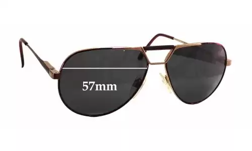 Sunglass Fix Replacement Lenses for Safilo Elasta Aviator - 57mm Wide Safilo Elasta Aviator Replacement Lenses 57mm wide