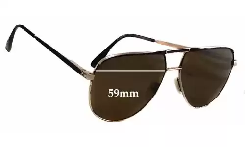 Sunglass Fix Replacement Lenses for Safilo Elasta Aviator - 59mm Wide Safilo Elasta Aviator Replacement Lenses 59mm wide