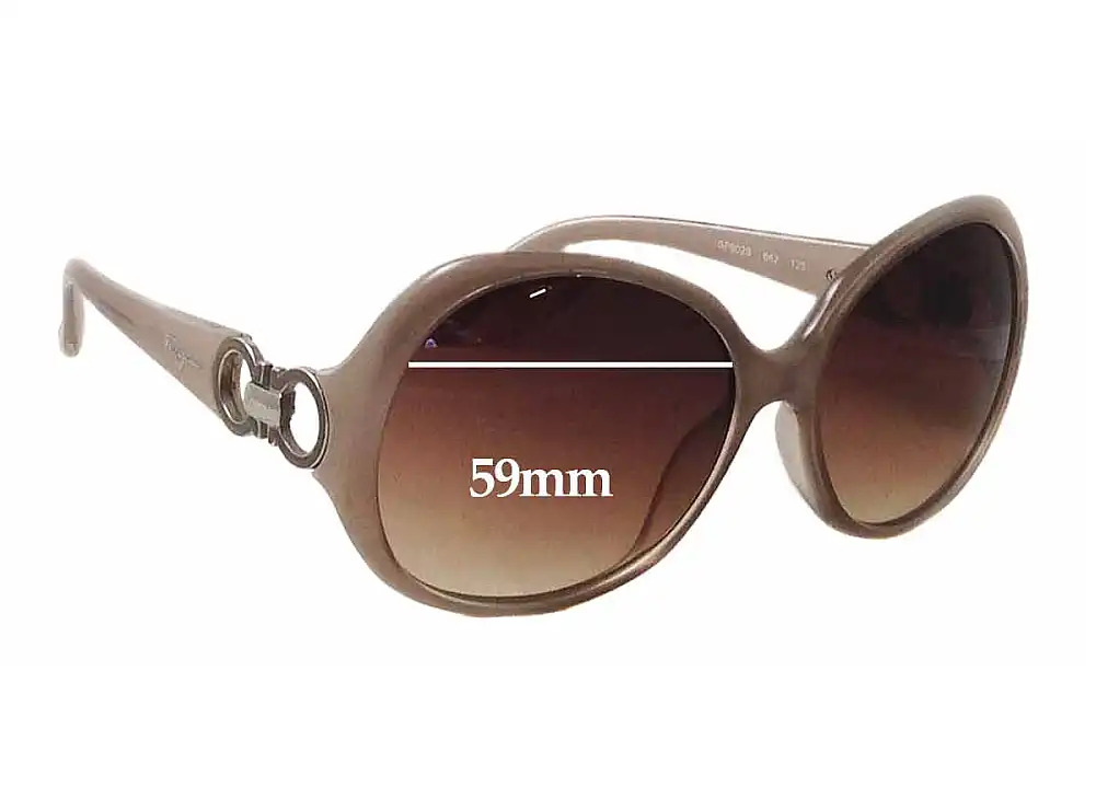 Sunglass Fix Replacement Lenses for Salvatore Ferragamo SF602S - 59mm Wide Sunglass Fix Replacement Lenses for Salvatore Ferragamo SF602S - 59mm Wide