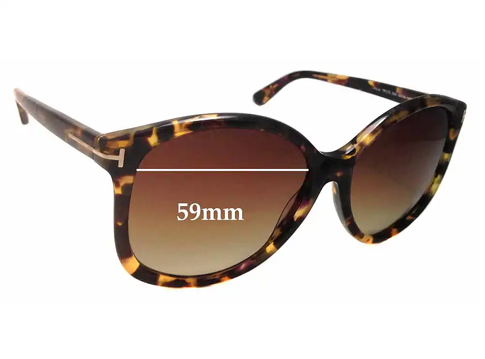 Sunglass Fix Replacement Lenses for Tom Ford Alicia TF275 - 59mm Wide Sunglass Fix Replacement Lenses for Tom Ford Alicia TF275 - 59mm Wide
