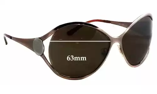 Sunglass Fix Replacement Lenses for Versace MOD 2098 - 63mm Wide Versace MOD 2098 Replacement Lenses 63mm wide