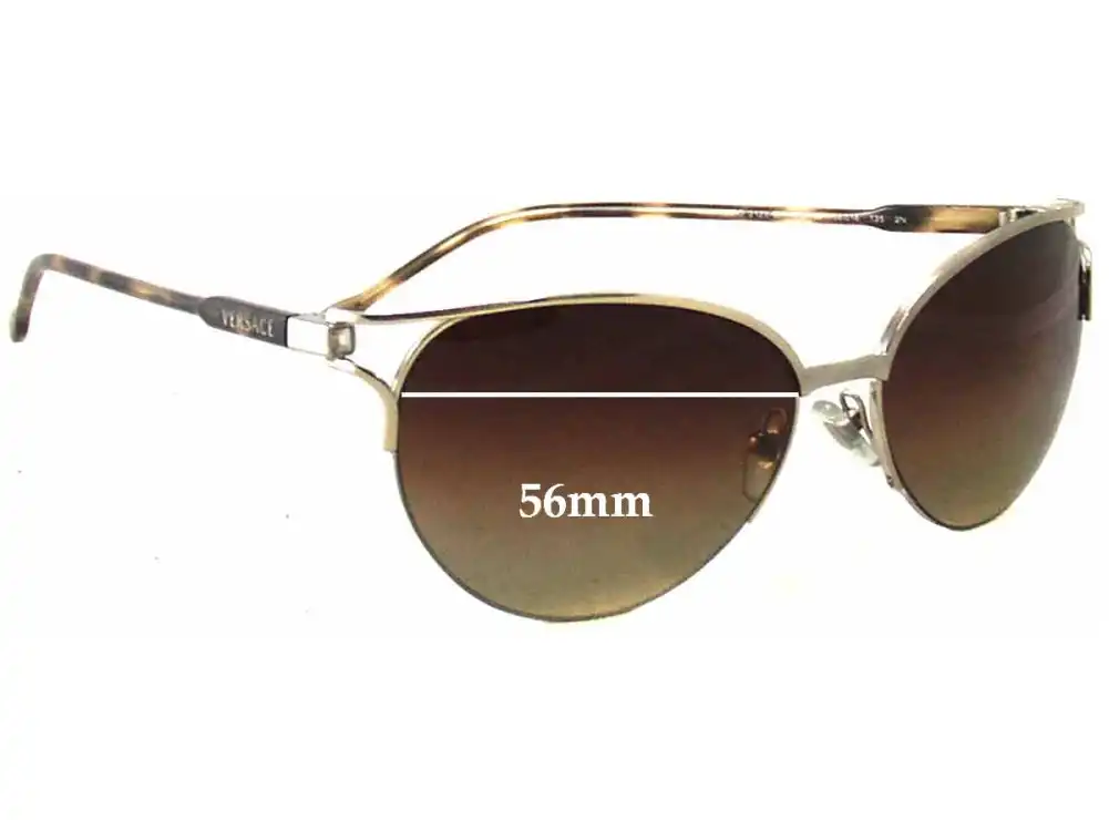 Sunglass Fix Replacement Lenses for Versace MOD 2123-B - 56mm Wide Sunglass Fix Replacement Lenses for Versace MOD 2123-B - 56mm Wide