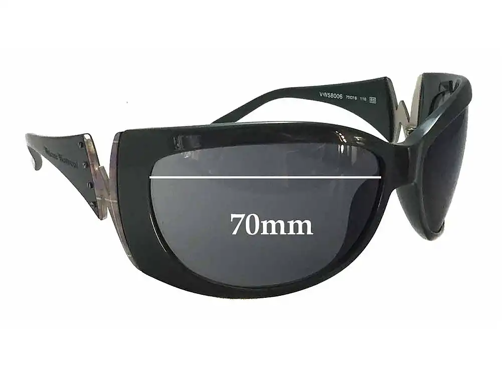 Sunglass Fix Replacement Lenses for Vivienne Westwood VW58006 - 70mm Wide Sunglass Fix Replacement Lenses for Vivienne Westwood VW58006 - 70mm Wide