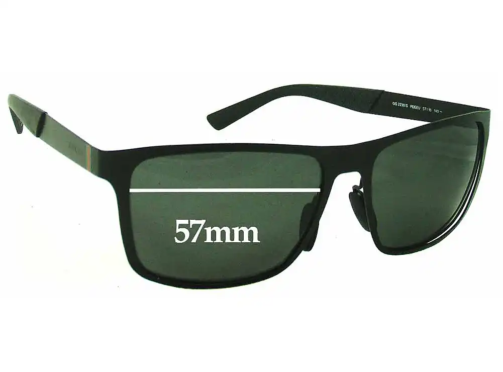 Sunglass Fix Replacement Lenses for Gucci GG2238/S - 57mm Wide Sunglass Fix Replacement Lenses for Gucci GG2238/S - 57mm Wide