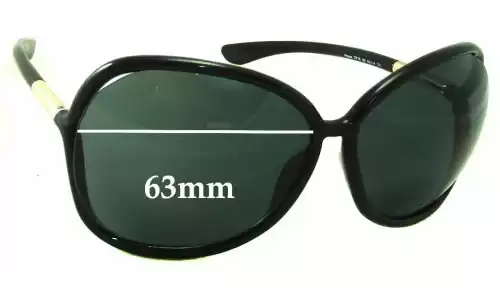 Sunglass Fix Replacement Lenses for Tom Ford Raquel TF76 - 63mm Wide Tom Ford Raquel TF76 Replacement Lenses 63mm wide