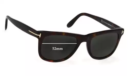 Sunglass Fix Replacement Lenses for Tom Ford Leo TF0336 - 52mm Wide Tom Ford Leo TF0336 Replacement Lenses 52mm wide