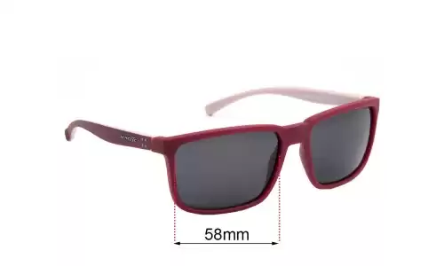 Arnette Stripe AN4251 Replacement Lenses 58mm Arnette Stripe AN4251 Replacement Sunglass Lenses- 58mm wide