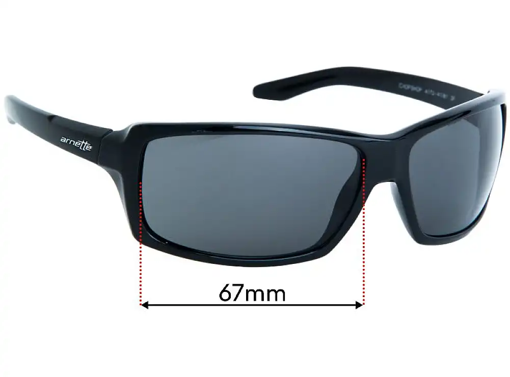 Sunglass Fix Replacement Lenses for Arnette Chop Shop AN4172 - 67mm Wide Sunglass Fix Replacement Lenses for Arnette Chop Shop AN4172 - 67mm Wide