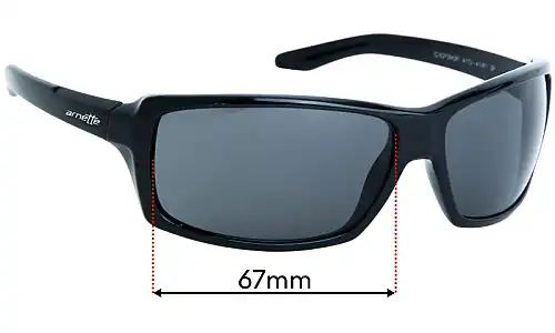 Sunglass Fix Replacement Lenses for Arnette Chop Shop AN4172 - 67mm Wide Sunglass Fix Replacement Lenses for Arnette Chop Shop AN4172 - 67mm Wide