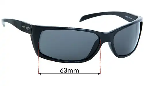 Sunglass Fix Replacement Lenses for Arnette Frenzy AN4101 - 63mm Wide Sunglass Fix Replacement Lenses for Arnette Frenzy AN4101 - 63mm Wide