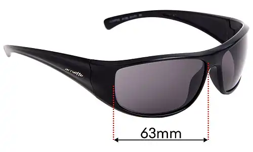 Sunglass Fix Replacement Lenses for Arnette Glimpse AN4126 - 63mm Wide Sunglass Fix Replacement Lenses for Arnette Glimpse AN4126 - 63mm Wide