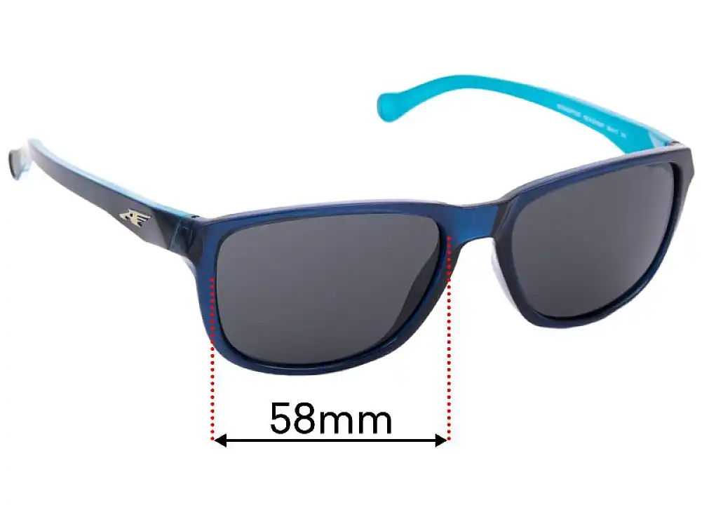 Sunglass Fix Replacement Lenses for Arnette Straight Cut AN4214 - 58mm Wide Sunglass Fix Replacement Lenses for Arnette Straight Cut AN4214 - 58mm Wide