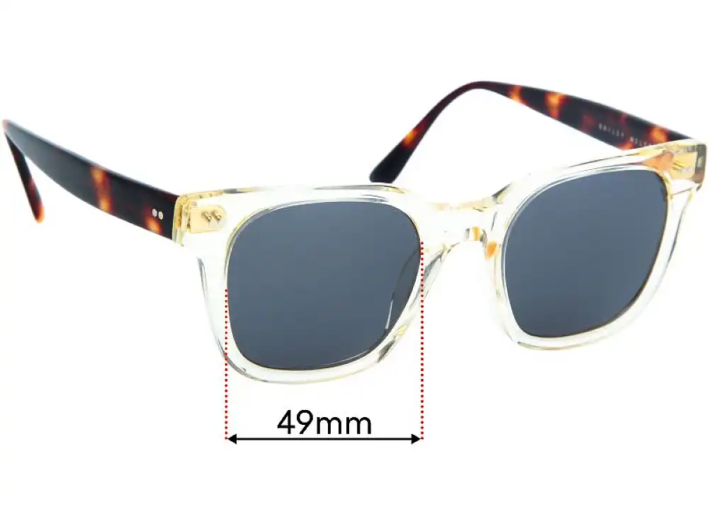 Sunglass Fix Replacement Lenses for Bailey Nelson Dustin - 49mm Wide Sunglass Fix Replacement Lenses for Bailey Nelson Dustin - 49mm Wide