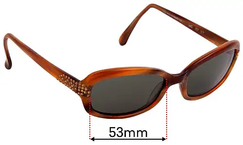 Sunglass Fix Replacement Lenses for Beausoleil 340 - 53mm Wide Sunglass Fix Replacement Lenses for Beausoleil 340 - 53mm Wide
