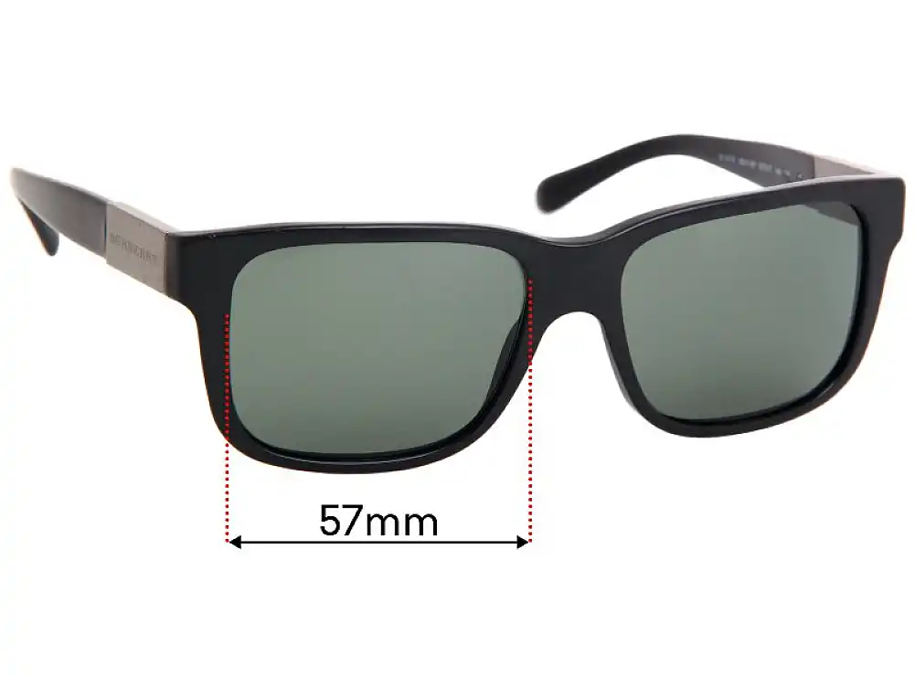 Sunglass Fix Replacement Lenses for Burberry B 4170 - 57mm Wide Sunglass Fix Replacement Lenses for Burberry B 4170 - 57mm Wide