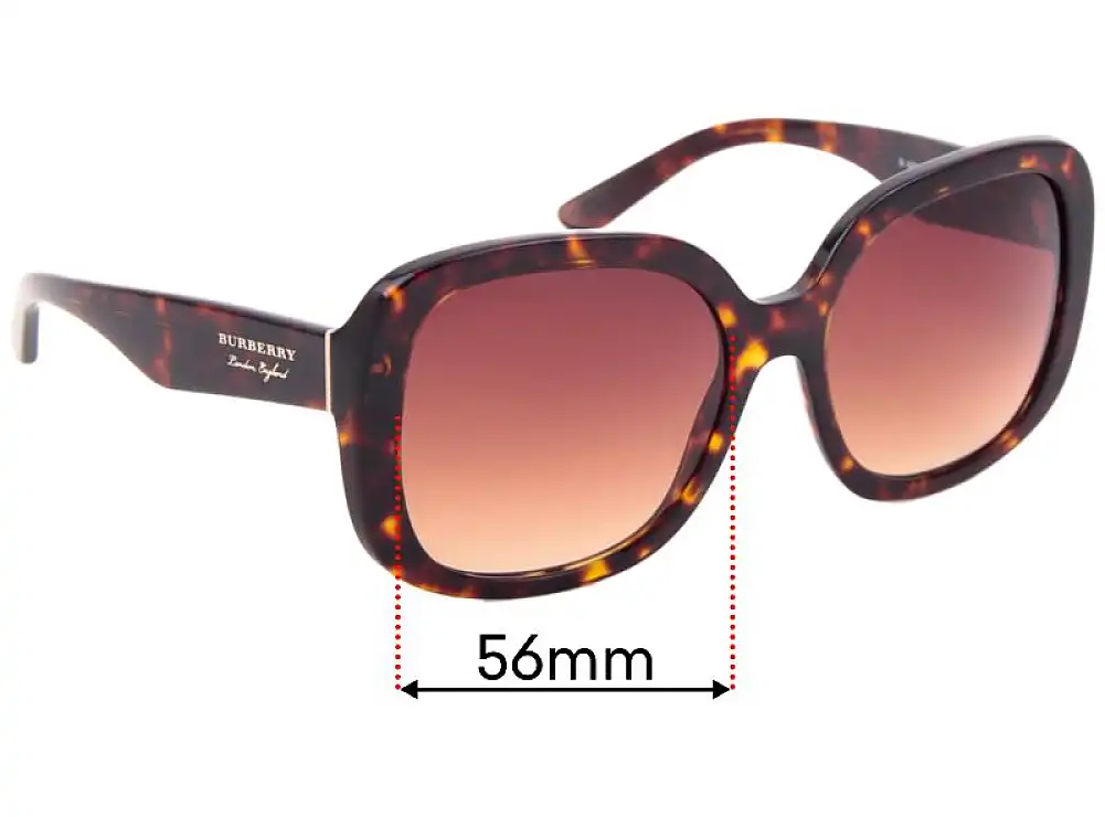 Sunglass Fix Replacement Lenses for Burberry B 4259 - 56mm Wide Sunglass Fix Replacement Lenses for Burberry B 4259 - 56mm Wide