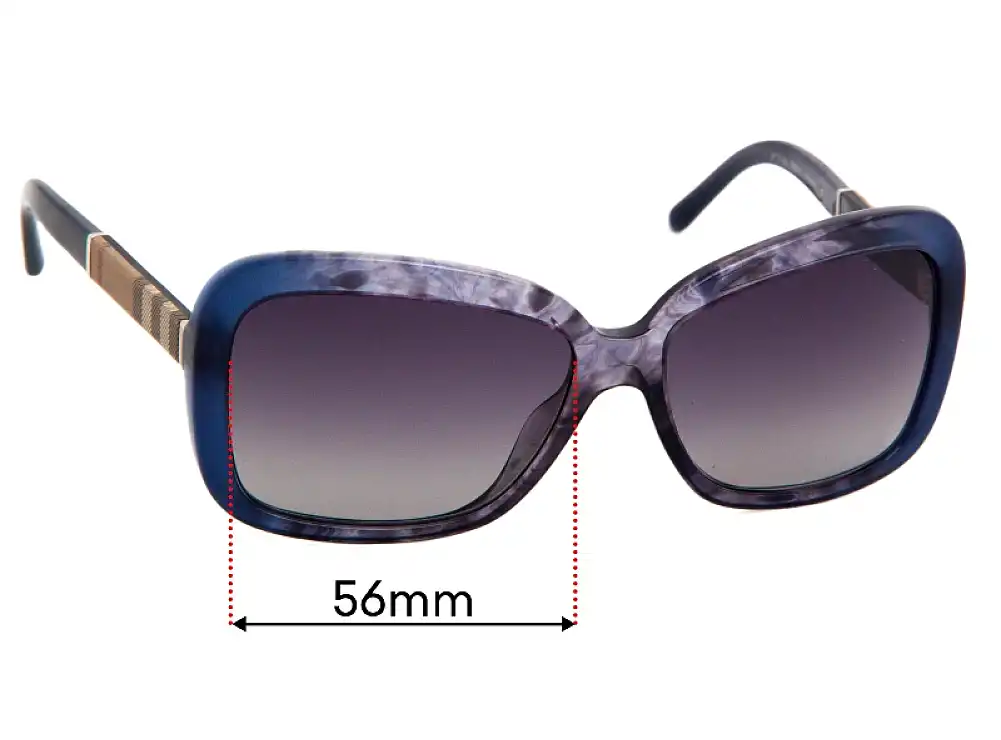 Sunglass Fix Replacement Lenses for Burberry BE 4173 - 58mm Wide Sunglass Fix Replacement Lenses for Burberry BE 4173 - 58mm Wide