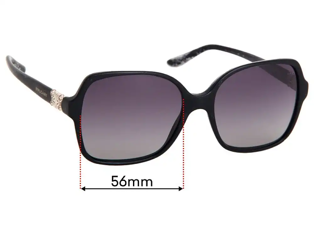 Sunglass Fix Replacement Lenses for Bvlgari 8164-B - 56mm Wide Sunglass Fix Replacement Lenses for Bvlgari 8164-B - 56mm Wide