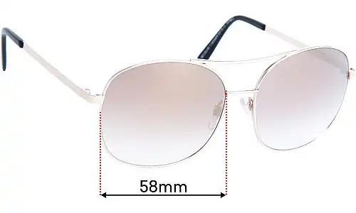 Sunglass Fix Replacement Lenses for Carla Zampatti Sun Rx 11 - 58mm Wide Sunglass Fix Replacement Lenses for Carla Zampatti Sun Rx 11 - 58mm Wide