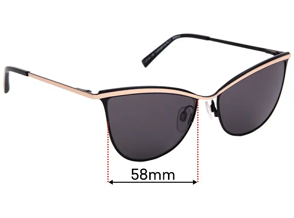 Sunglass Fix Replacement Lenses for Carla Zampatti Sun Rx 17 - 58mm Wide Sunglass Fix Replacement Lenses for Carla Zampatti Sun Rx 17 - 58mm Wide